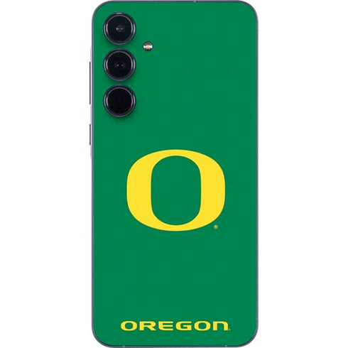 University of Oregon Yellow O on Green Galaxy A35 5G Skin